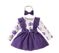 Xiaojiu Citrouille Tenue D'halloween Pour Fille, Costume Halloween Bebe 18 Mois Costumes Et Vestons Garçon 16Ans Princesse Cendrillon Déguisement Renne Pour Bébé Noël Robe Tout-petit 12-18 mois