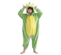 Xiaojiu Combinaison d'hiver pour Filles - Tenue Complète Longue À Motif Dinosaure Panda Cosplay Et Sortie Extérieure Style Polyvalent Enfant 7-8 Ans
