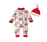 Xiaojiu Combinaisons Manteau Blousons Bebe Hiver Deguisement 3 Ans,Pyjama Ado Manteau Bebe Fille 03 Mois Kit Naissance Bebe Fille Vêtements Pyjama Bebe Garcon Naissance Lot Tenue Mere Noel Tenue B