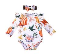 Xiaojiu Costume Citrouille Bebe Deguisement, Pyjama Chauve Souris Deguisement Halloween 4 Ans Pompier Enfant Pyjama Bébé Halloween Chaud Bebe Veste Fille 12 Nourrisson 3-6 mois