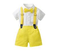 Xiaojiu Costume Enfant Garcon Mariage Ensemble Bébé Garçon Naissance,Costume De Maison Barboteuses Bébé Garçon Vetement Bebe Garçon Bebe Naissance Chausson Bebe Naissance Ensemble Garçon 2 Ans