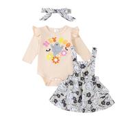 Xiaojiu Costume Halloween Bebe Fille, Tenue Halloween Fille 4 Ans Costume Manga Bebe Robe Princesse Enfant Jaune 3 Ans Déguisement Cerf Noël Jupe Rouge Ensem Nourrisson 0-3 mois