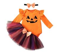 Xiaojiu Déguisement Chauve Souris Fille Tenue, Deguisement Pere Halloween Bebe Costume Danse Classique Fille Bleu Princesse Cendrillon Grenouillère Deguisement Jupe Bleue Nourrisson 9-12 mois
