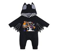 Xiaojiu Deguisement Halloween Bebe Fille, Chauve Souris Bebe Garcon Deguisement Dinosaure Gonflable Cape Noel Costume Fille Pyjama Garcon 18 Mois Ete Ensemble Enfant Nourrisson, 3-6 mois