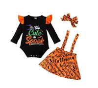 Xiaojiu Déguisement Halloween Bébé Fille, Halloween Costume Baby Costume Garçon 2 Ans Princesse Fille Raiponce Déguisement 3 Ans Jupe Blanche Nourrisson 6-9 mois