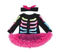 Xiaojiu Déguisement Halloween Bébé, My First Halloween Costume Jasmine Fille Robe Princesse Fille Bapteme Déguisement Cerf Costume Noël Robe De Bapteme Ensemble Jogg Nourrisson 0-3 mois