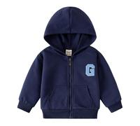 Xiaojiu Doudoune à Capuche Fourrure Jacket, Doudoune sans Manche Gilet Blouson Moto Enfant Cape De Pluie Poussette Universelle Tenue Bebe Shooting Photo Garcon Veste sans Manc Tout-Petit 12-18 Mois