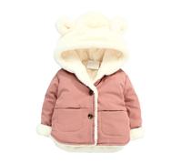 Xiaojiu Doudoune à Capuche Fourrure Jacket, Doudoune sans Manche Gilet Blouson Moto Enfant Cape De Pluie Poussette Universelle Tenue Bebe Shooting Photo Garcon Veste sans Manc Enfant 3-4 Ans