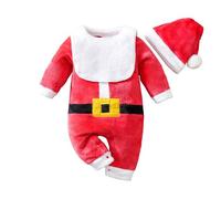 Xiaojiu Enfant Deguisement Noël, Costume Diable Enfant Body Bebe Garçon Manche Longue 1 Mois Déguisement Lutin Combinaison Bebe 24 Mois Kit Naissance Garcon Pyjama Cartoon Rose Nourrisson 0-3