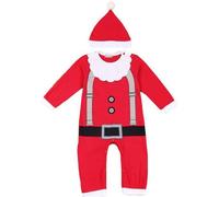 Xiaojiu Enfant Deguisement Noël, Costume Diable Enfant Body Bebe Garçon Manche Longue 1 Mois Déguisement Lutin Combinaison Bebe 24 Mois Kit Naissance Garcon Pyjama Cartoon Rose Nourrisson 6-12