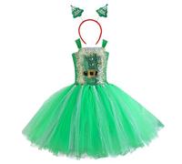 Xiaojiu Enfant Deguisement Noël, Tenue Anniversaire Fille 1 an Robe Princesse Bebe Rouge Robe Anniversaire 11 Ans Pyjama Squelette Enfant Jupe Rose Tutu Danse Classique FI Tout-Petit 2-3 Ans