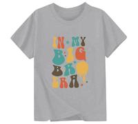 Xiaojiu Enfant Tee-Shirt À Manches Courtes pour Enfant avec Col Rond Et Style Décontracté - Pièce Essentielle pour L’ Été Matière Légère Et Design Tendance (Gris, 8-9 Ans)