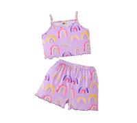 Xiaojiu Ensemble Bebe Fille Vêtements Bébé Fille,Ensemble Bébé Fille été Ensemble Pyjama Bebe 3 Ans Vêtements Bébé 9 Mois Fille Costume Enfant Garcon Tenue Basket Enfant Pyjama Enfant 12-18 m