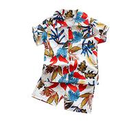 Xiaojiu Ensemble Bebe Garçon Cadeau 18 Ans Garcon,Ensemble Survêtement Garçon 8 Ans Ensemble Basket Enfant Vêtements Garçon Costumes Et Vestons Garçon Beige Tenue Bebe Garcon Ete Pyjama Be 1-2 ans