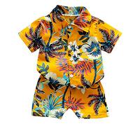 Xiaojiu Ensemble Bebe Garçon Pyjama Debardeur Garcon Ete,Ensembles Bébé Garçon Ensemble Bebe Mixte 0-3 Mois Vêtement Bébé Garçon Nouveau-né Costume Carnaval Bebe 6 Mois Tenue Basket Enfant 6-12 mo