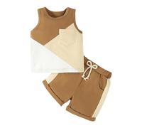 Xiaojiu Ensemble Bebe Garçon Short Garcon 3 Ans,Ensemble Bebe Garçon Naissance Ensemble Vetement Bebe Garcon 3 Mois Vêtement Bébé Garçon Costume Bebe Garcon Mariage Eté Tenue De Plage Bebe 3-6 moi