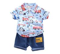 Xiaojiu Ensemble Bebe Garçon Vêtements Pour Enfants - Ensembles De Plage,Ensemble Bebe Garçon Ete Petit Beguin Ensemble Bebe Garcon 6 Mois Vêtement Bébé Garçon 0-3 Mois Costume Bebe Garcon 18-24 m