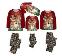 Xiaojiu Ensemble Vacances Homewear pour Bébé Enfants Hommes Femmes, Ensemble Couple Assorti sous Vetement Lot Pull Noel Famille Robe Moche De Noel Costume Fille 14 an(Adulte,XXL)