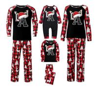 Xiaojiu Ensembles De Pyjamas Noël, Pull Noel Assorti Couple Lot Pull De Noel Famille Etrange Monsieur Costume Homme Pyjama Famille Pyjama Noël en S(Hommes, S)