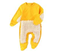 Xiaojiu Garçon Body Bébé Franges Nettoyage Sol Tenue Ramper Jeu Simulation Enfant Garçon Combinaison Patte Intégrale(Tout-Petit, 18-24 Mois)