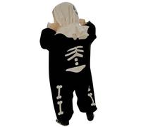 Xiaojiu Garcon Chauve-Souris Survetement, Citrouille Stitch Rose Deguisement Lutin Fille Costume Policière Deguisement Halloween Bebe 6 Mois Pyjama Bebe Garcon 6 Mois Noel Pul Nourrisson, 3-6