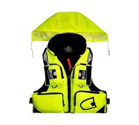 Xiaojiu Gilet De Sauvetage Adulte Gilet De Natation Sauvetage Grande flottabilité pour la pêche en mer, Veste Surf en Tissu, Portable (avec Poche zippée) Shor L