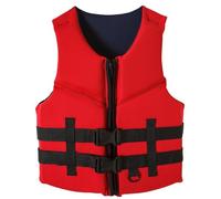 Xiaojiu Gilet De Sauvetage pour Adultes T Short Manches Longues À Haute Flottabilité Gilet De Sauvetage Anti-Collision pour Bateau À Moteur S XL