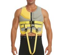 Xiaojiu Gilet De Sauvetage Top Grande Taille Long À Haute Flottabilité Gilet De Sauvetage Anti-Collision pour Bateau À Moteur Sa S
