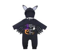 Xiaojiu Halloween Bébé Nouveau-Né Combinaison Bebe, Chauve Souris Fille 12 Mois Deguisement Bebe 6 Mois Abeille French Costume Bébé Cosplay Ensemble Journal D'Un Vampire En Py Tout-petit, 18-24