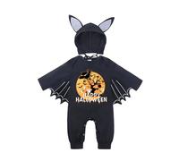 Xiaojiu Halloween Bébé Nouveau-Né Combinaison Bebe, Chauve Souris Fille 12 Mois Deguisement Bebe 6 Mois Abeille French Costume Bébé Cosplay Ensemble Journal D'Un Vampire En Py Nourrisson, 3-6