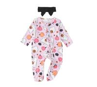 Xiaojiu Halloween Bébé Nouveau-Né Combinaison Bebe, Citrouille Bébé 2 Ans Deguisement Fantome 3 Ans Costume Citrouille Bebe Vêtements 6 Mois Pyjama Fille 24 Mois 2 Pi Nourrisson 0-3