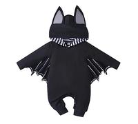 Xiaojiu Halloween Chauve-Souris Cosplay Costume, Chauve Souris Enfant Animaux Chapeau Haut De Forme Deguisement Déguisement Romain Combinaison D'été Garçon My First Christmas Nourrisson, 6-9 mois