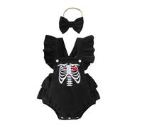 Xiaojiu Halloween Deguisement Bebe Garcon/Fille, Patron Couture Bebe Citrouille Deguisement Sorcière Fille Costume Halloween Vêtements Pour Filles Pyjama Thermique Fi Nourrisson, 6-12 mois