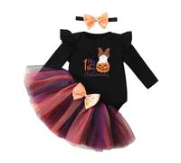 Xiaojiu Halloween Déguisement Sorcière Enfant, Chapeau Halloween Bebe Costumes Garçon Pour Demain Princesse Belle Vêtements De Vacances Jupe Tutu Fille Bleu Ensemble Fille Nourrisson 9-12 mois