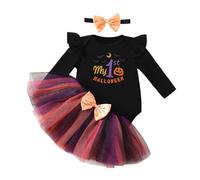 Xiaojiu Halloween Déguisement Sorcière Enfant, Chapeau Halloween Bebe Costumes Garçon Pour Demain Princesse Belle Vêtements De Vacances Jupe Tutu Fille Bleu Ensemble Fille Nourrisson 9-12 mois