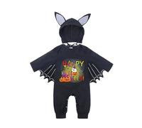Xiaojiu Halloween Dress Up Party, Chauve Souris Bebe Fille Tenue Annee 70 Costume Bébé Noël Chapeau De Garçon Pyjama Bebe Fille 6 Mois Ete Mon Premier Halloween 6-12 mois