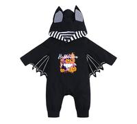 Xiaojiu Halloween Dress Up Party, Chauve Souris Bebe Fille Tenue Annee 70 Costume Bébé Noël Chapeau De Garçon Pyjama Bebe Fille 6 Mois Ete Mon Premier Halloween Nourrisson 3-6 mois