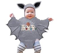Xiaojiu Halloween Enfant 10 Ans Costume, Chauve Souris Bébé Garçon 0-3 Mois Robe De Princesse Fille Costume Enfant Deguisement Combinaison Cosplay Noire Pour Enfants Pyjama No Tout-petit, 18-24 mois