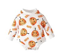 Xiaojiu Halloween Nouveau-Né Bébé Filles Garçons, Chauve Souris Bébé Naissance Deguisement Bebe 12 Mois Nature Deguisement Halloween Enfant Garcon Bebe Fille Pyjama Noel Nourrisson, 3-6 mois