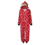 Xiaojiu Imprimé Renne Famille Pyjama, Matching Pajamas Couple Noel Combinaison Pyjama Noel Famille Mon Premier Shark Costume 18 Mois Polaire Fille(Hommes, XL)