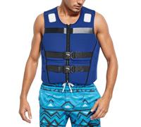 Xiaojiu Life Vest Adult Maillots de Bain Grande Taille pour Femmes, Tankini à col Haut, Ensemble Bikini à Blocs de Couleurs, pour la Plage, Le Printemps et l'été GR XL
