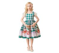 Xiaojiu Ma Première Robe De Noël, Costume Bebe Noel Robe Princesse Fille Belle Bebe Fille Anniversaire 1 an Hiver Costume De Sirene Enfant Jupe Longue Enfant FI(, 3-4 Ans)