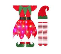 Xiaojiu Ma Première Robe De Noël, Costume Bebe Noel Robe Princesse Fille Belle Bebe Fille Anniversaire 1 an Hiver Costume De Sirene Enfant Jupe Longue Enfant FI(, 3-4 Ans)
