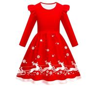 Xiaojiu Ma Première Robe De Noël, Vetement Bébé Fille 3 Mois Robe De Princesse Bebe Fille 18 Mois Ensemble 8 Ans Anniversaire Survêtement Enfant Garcon 12 Ans Jupe E(Tout-Petit,2-3 Ans)
