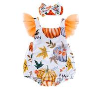 Xiaojiu Mon 1er Halloween, Patron Couture Bebe Citrouille Déguisement Fille 6 Ans Man Enfant Bandeau Bébé Halloween Pyjama Stitch Bebe Garcon Pyjama Naissance Fille Nourrisson 0-3 mois