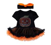 Xiaojiu Mon 1er Robe Bebe Fille, Robe Noire d'halloween Costume Bebe Garcon 3 Mois Tenue Garçon 1Er Anniversaire Vêtements 6 Mois Jupe Short Fille 14 Ans Ensemble Bébé Gar Nourrisson 3-6