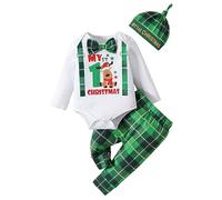 Xiaojiu Mon Premier Noël Bebe My First Noël Fille,Deguisement Garcon 4 Ans Cosplay Combinaison Pyjama Noël Pyjama Noel Bebe Fille Costume Bébé Body Deguisement Bebe Lot Pyjama Bebe Garcon 9 Mois T