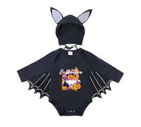 Xiaojiu Nouveau-Né Chauve-Souris Combinaison Bebe, Pyjama Citrouille Garcon Deguisement Carnaval Bebe 6 Mois Costume Totally Spies Chapeau Halloween Enfant Pyjama 18 Mois Ense Tout-petit 18-24