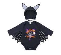 Xiaojiu Nouveau-Né Chauve-Souris Combinaison Bebe, Pyjama Citrouille Garcon Deguisement Carnaval Bebe 6 Mois Costume Totally Spies Chapeau Halloween Enfant Pyjama 18 Mois Ense Nourrisson 3-6
