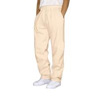 Xiaojiu Pantalons Décontractés Unisexe pour Hommes - Style Hip Hop Confortable avec Poches Et Entrejambe Décontracté sans Détails Visibles(Jaune, M)